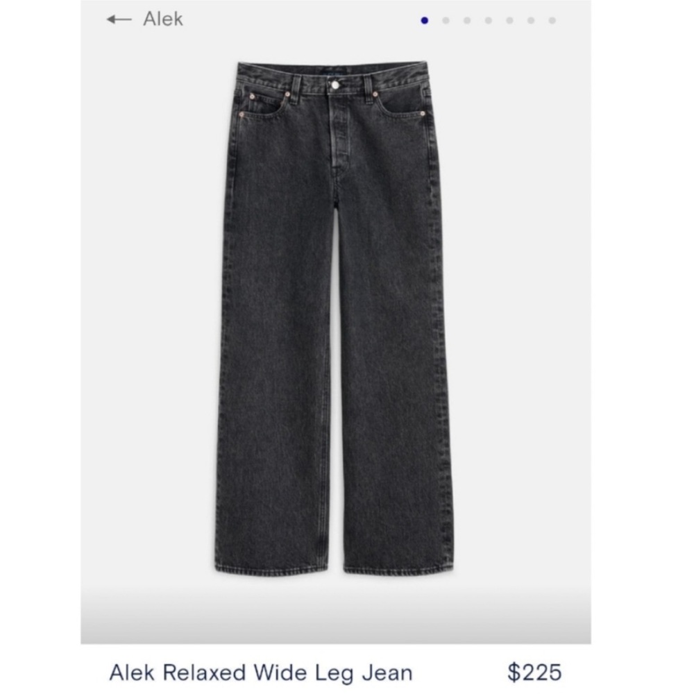 ALEX MILL - Alek Relaxed Wide Leg Jean / Sz 33